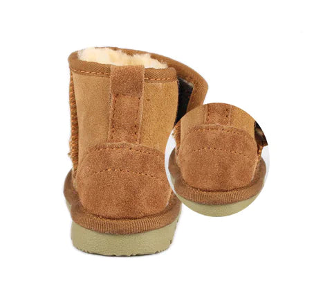 Autumn Winter Genuine Leather Baby Short Boots