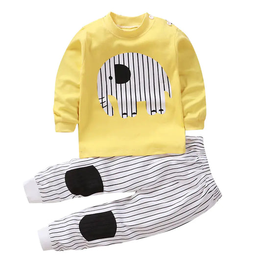 Cotton Baby Clothes Set for Kids - Autumn Pajamas