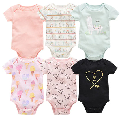 Newborn Baby Clothes 6-Piece Cotton Summer Set