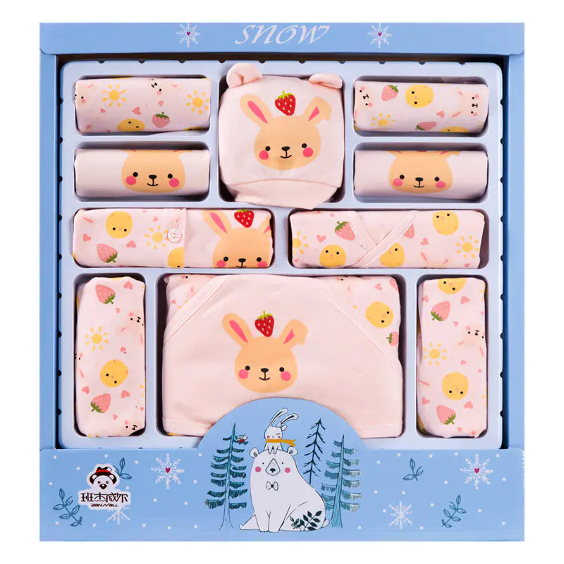 Newborn Gift Box with Baby Clothes and Outfit Set