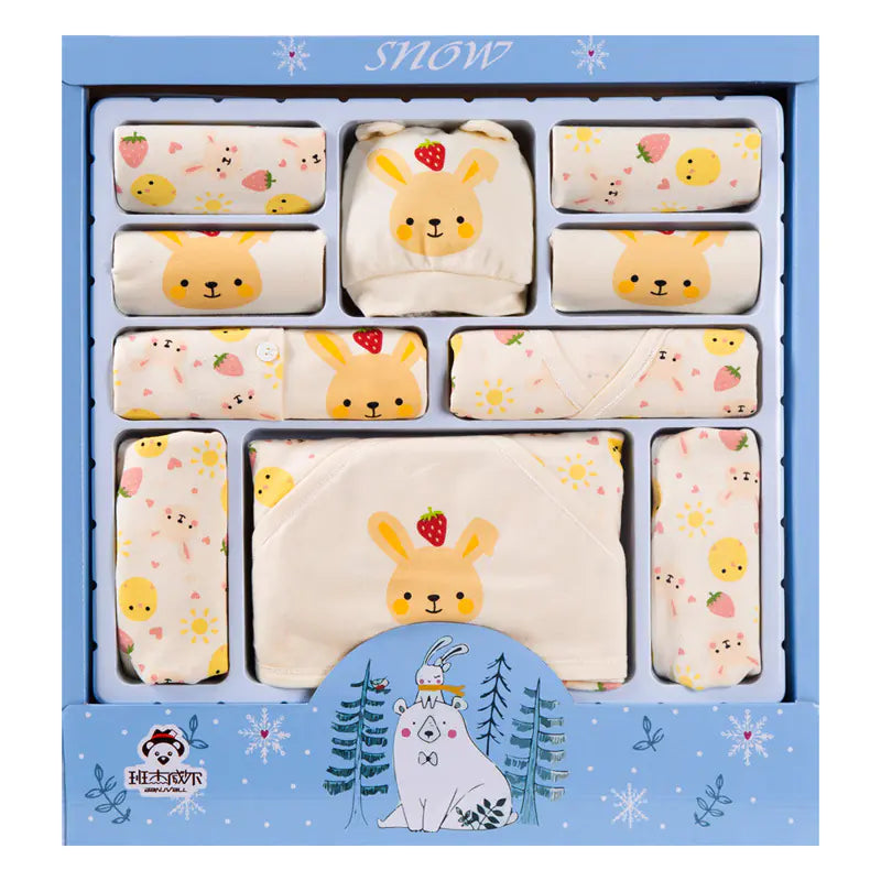 Newborn Gift Box with Baby Clothes and Outfit Set
