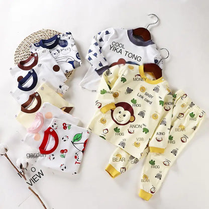 Cotton Baby Clothes Set for Kids - Autumn Pajamas