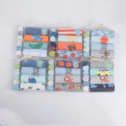 Baby Clothes Gift Set with Short Sleeve Bodysuit & Socks