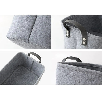 Felt Storage Basket for Laundry and Baby Clothes